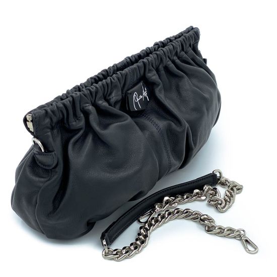 Клатч Renato Angi черный кожаный - фото 5, 