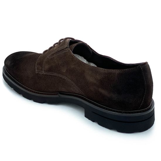 Ботинки Giampieronicola коричневые замшевые демисезонные - фото 3, 41351B GPN MORO