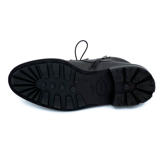 Ботинки Mario Bruni черные кожаные МЕХ - фото 4, 13876 MB NERO