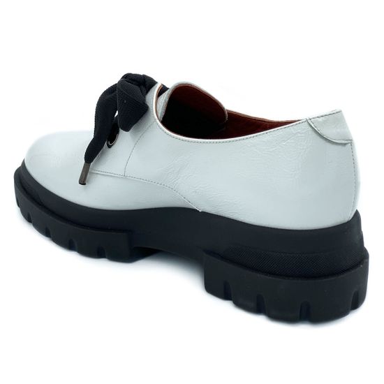 Полуботинки Mot Cle белые наплак - фото 3, 