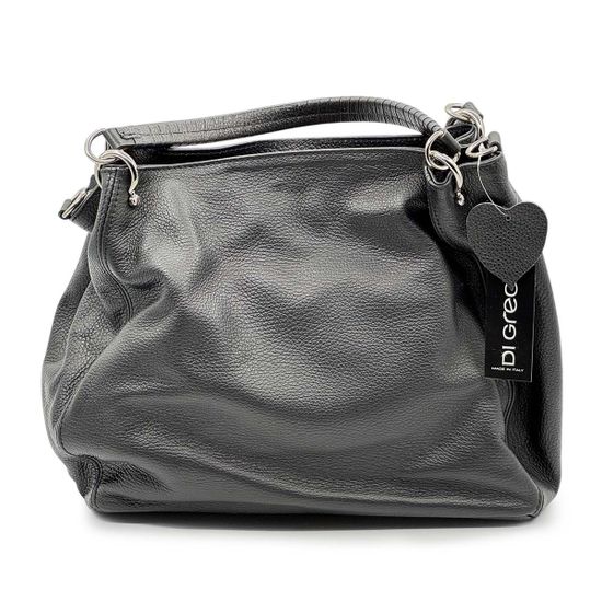 Сумка Di Gregorio черная кожаная - фото 3, 8993 DG NERO