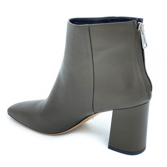 Ботильоны Tiffi зеленые кожаные демисезонные - фото 3, Q539/70V TI OLIVE