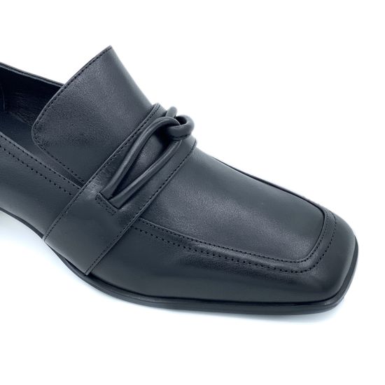 Туфли Jeannot черные кожаные - фото 6, HJ551A JN