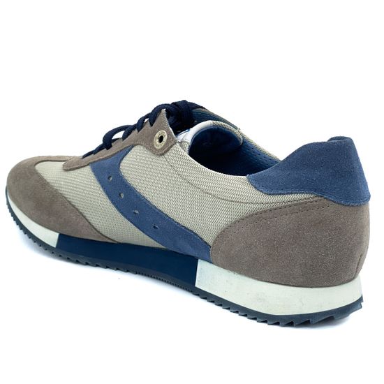 Кроссовки Luca Guerrini серо-синие замшевые - фото 3, 