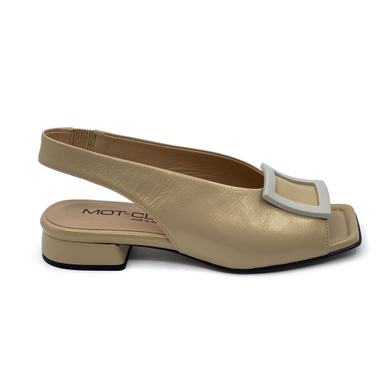 Босоножки MOTCLE кожаные песочного цвета - фото 1, MOT2272P MOT SAND