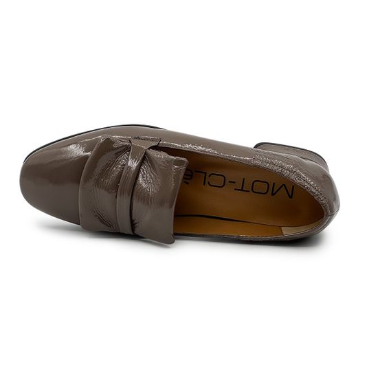 Лоферы женские Mot-Cle серые лакированные - фото 5, MOT2783 MOT GRIGIO