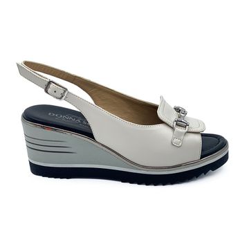 Босоножки Donna Soft бежевые кожаные - фото 1, DS2054 DS