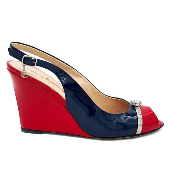 Босоножки Giorgio Piergentili сине-красные - фото 1, 