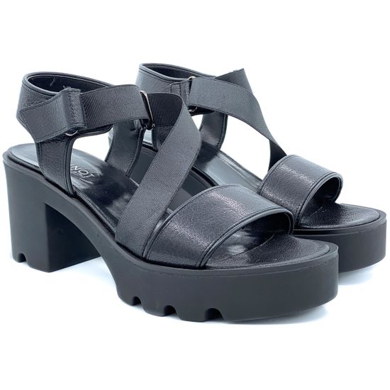 Босоножки Jeannot черные кожаные - фото 7, 