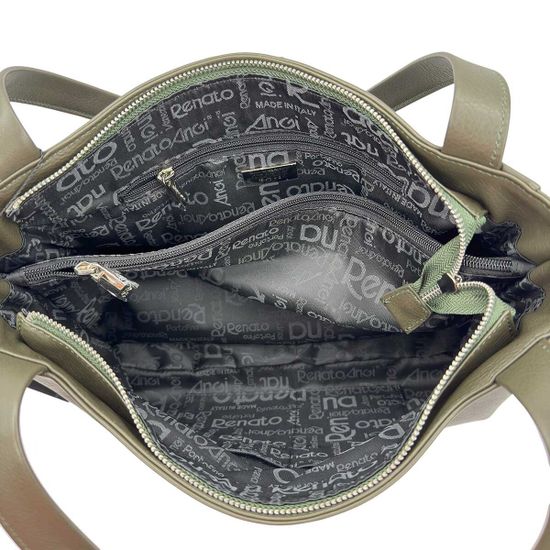 Сумка Renato Angi зеленая кожаная - фото 5, 3402581 RA VERDE