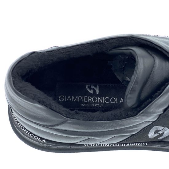 Кеды Giampieronicola черные кожаные Байка - фото 7, 