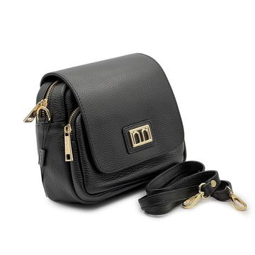 Сумка кросс-боди NILA&amp;NILA черная кожаная - фото 2, BNN7032 NIL NERO