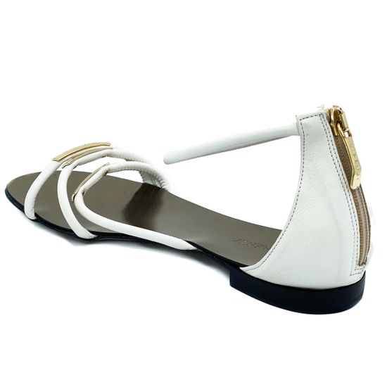 Босоножки Renzi кожаные белые - фото 3, 