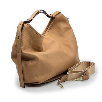 Сумка Loristella бежевая кожаная - фото 2, 2769 LS BEIGE