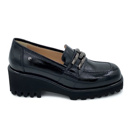 Лоферы Kelton черные из лакированной кожи - фото 1, AH1304 KEL