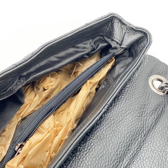 Сумка Di Gregorio черная кожаная - фото 4, 