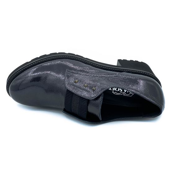 Полуботинки Donna Soft черные наплак демисезонные - фото 5, DS1212 DS FUMO