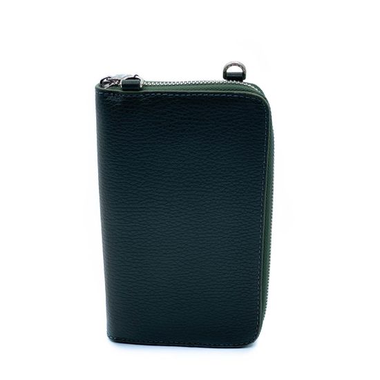 Кошелек-сумка Renato Angi зеленый кожаный - фото 3, 