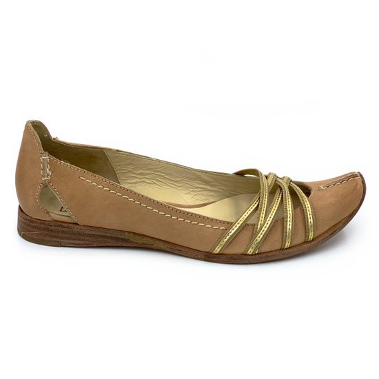Балетки Fru.it бежевые кожаные - фото 1, 