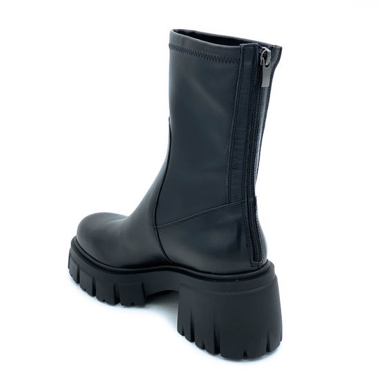 Ботильоны Cover черные кожаные Байка - фото 3, 1663807-1 COV NAPPA