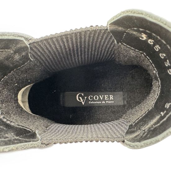 Ботинки челси CV COVER черные кожаные на байке - фото 7, 365635-1 COV