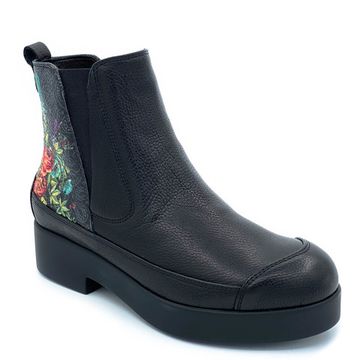 Ботинки Marzetti черные кожаные МЕХ - фото 2, 71372M MZ