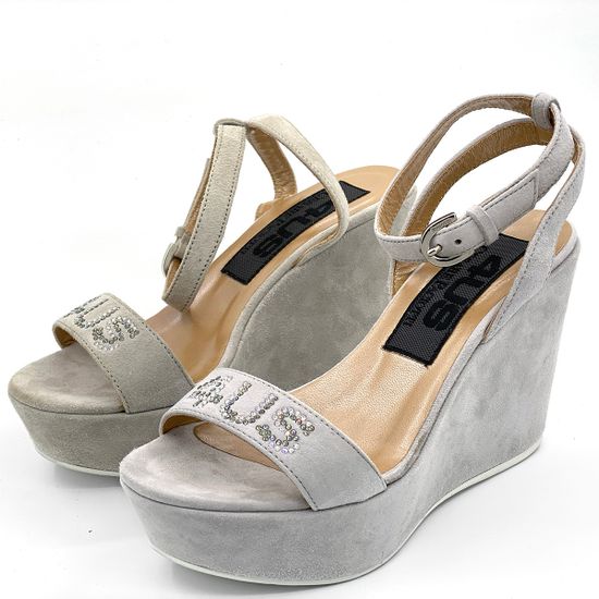 Босоножки Cesare Paciotti замшевые серые PERLA - фото 7, LLZD10W PA PERLA