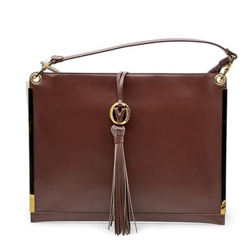 Сумка-папка Valentino Orlandi коричневая кожаная - фото 1, 7462 VO MORO