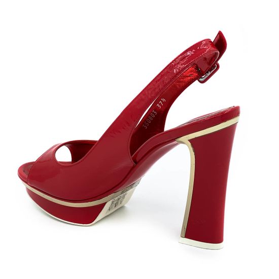 Босоножки Baldinini красные наплак - фото 3, 