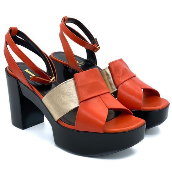 Босоножки Jeannot красные кожаные - фото 7, 