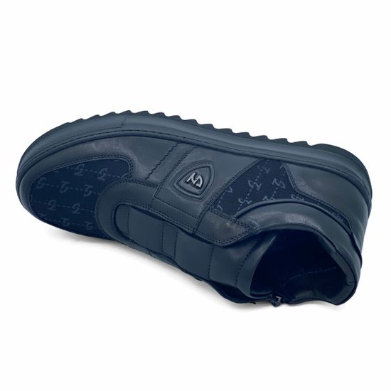 Ботинки Giampieronicola черные кожа/текстиль на шерсти - фото 5, 