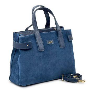 Сумка NILA&amp;NILA синяя замша/кожа - фото 2, BNN7000 NIL BLU