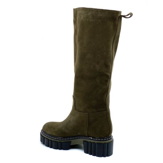 Сапоги Mimmu зеленые замшевые Байка - фото 3, E536E1 MIM VERDE