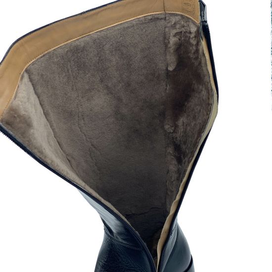 Сапоги MOTCLE черные кожаные евромех - фото 6, MOT2190M MOT