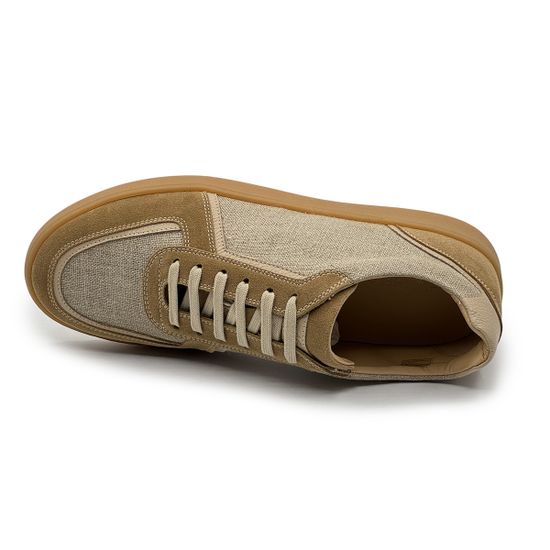 Кеды GIAMPIERONICOLA бежевые нубук/текстиль демисезонные - фото 5, W44559B GPN BEIGE