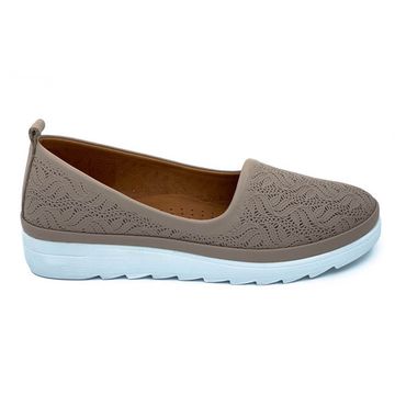 Слипоны Lab Milano бежевые кожаные - фото 1, 312 LAB