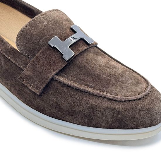 Лоферы CV Cover темно-коричневые замшевые - фото 8, 15009-2 COV MORO