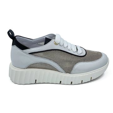 Кроссовки MOTCLE белые кожаные с перфорацией - фото 1, MOT2351 MOT