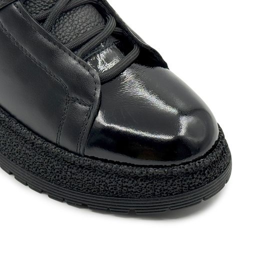 Ботинки NILA&amp;NILA черные кожаные на меху - фото 6, NO9005M NIL NERO