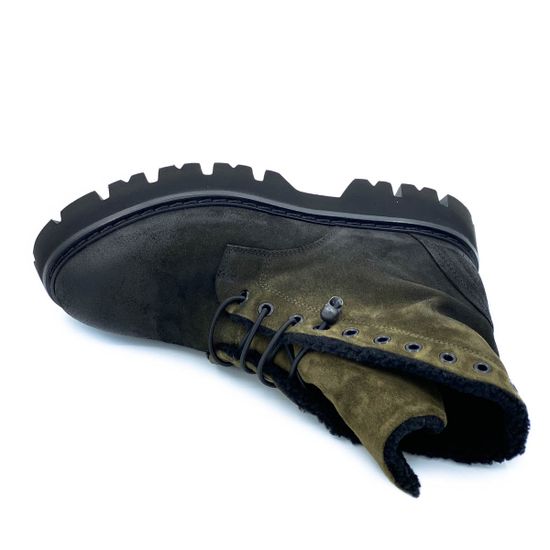 Ботинки Fru.it зеленые замшевые МЕХ - фото 5, 7719M FR VERDE