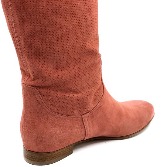 Сапоги Renzi летние розовые замшевые демисезонные - фото 3, 