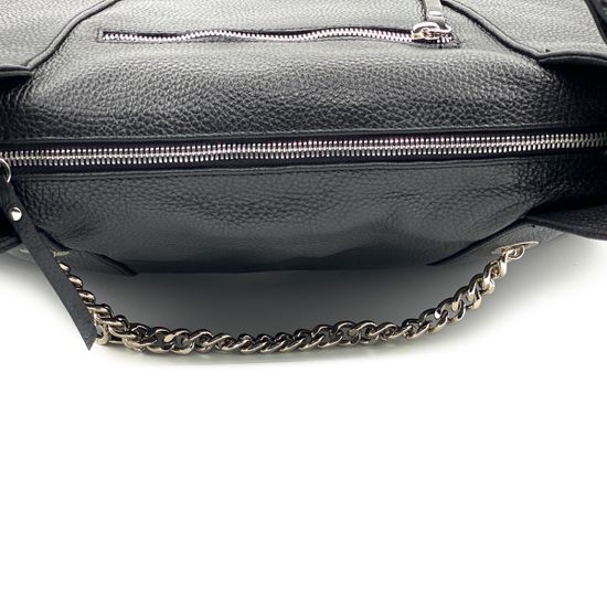 Сумка Marina Creazioni черная кожаная - фото 5, 