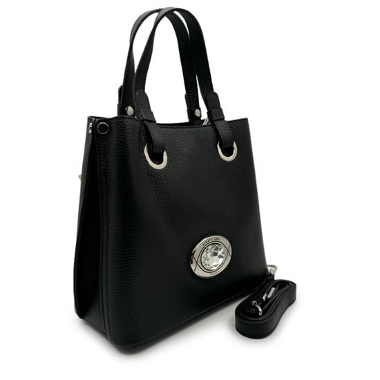 Сумка Renato Angi черная кожаная - фото 2, 