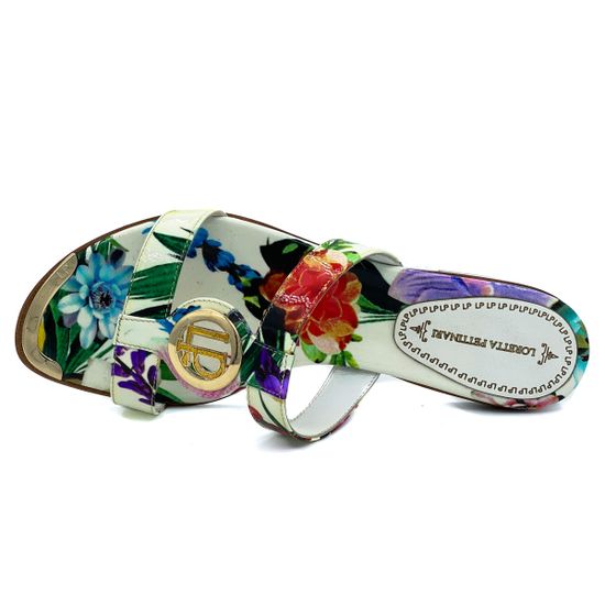 Сабо Loretta Pettinari белые мультиколор - фото 5, 