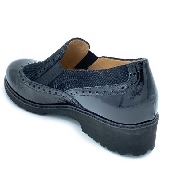 Полуботинки Donna Soft черные наплак - фото 3, 