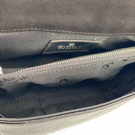 Сумка кросс-боди Marina Creazioni черная из стеганой лакированной кожи - фото 5, B6514 MC NERO LAK TRP265