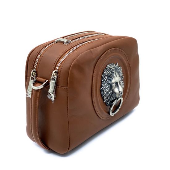 Сумка кросс-боди Renato Angi коричневая кожаная - фото 4, 