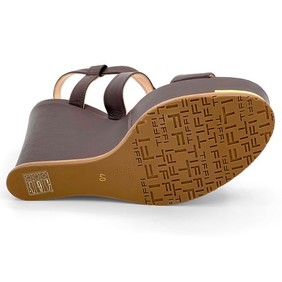 Босоножки Tiffi коричневые кожаные - фото 4, 451/Z90G TI MORO