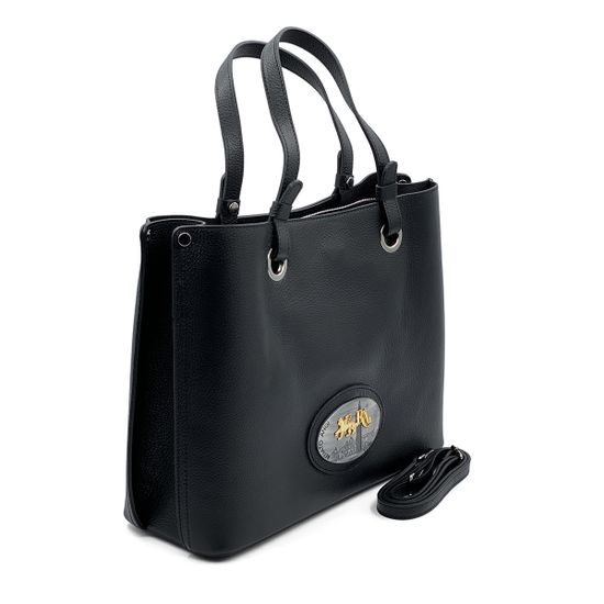 Сумка Renato Angi черная кожаная - фото 2, 