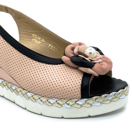 Босоножки Marzetti черно-розовые - фото 6, 76871D01 MZ